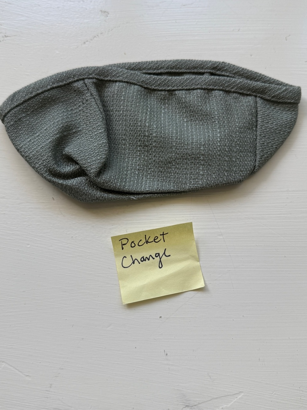 Longaberger Sage  Fabric Pocket Change Basket Liner Only